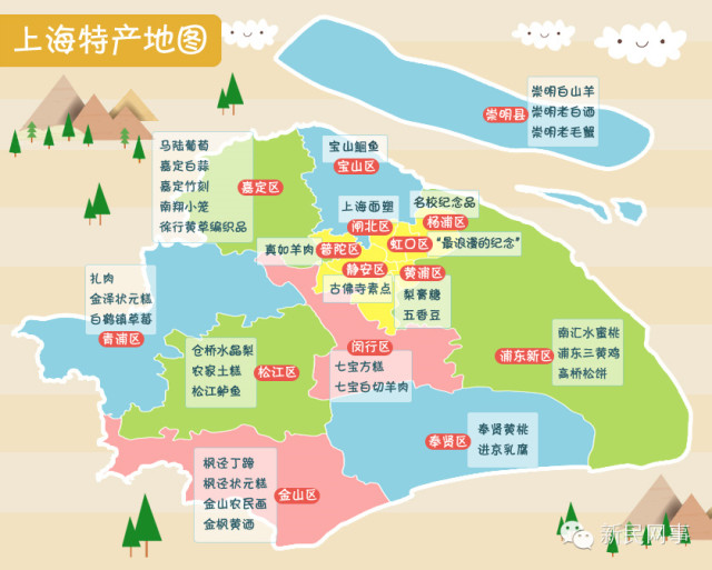 耳游景点语音 【周末去哪儿】史上最全上海特产地图来了!